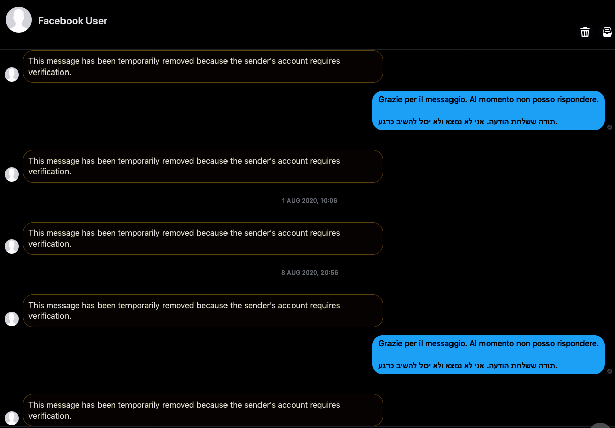 Facebook User - Ossessivo